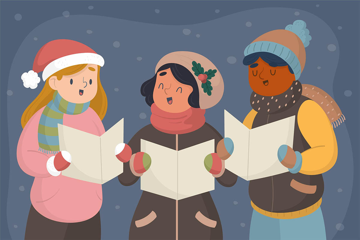 Traditionelle deutsche Weihnachtslieder zum Mitsingen und Gedichte zum Zuhören